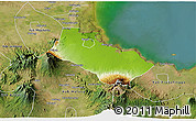 Physical 3D Map of Kab. Pasuruan, satellite outside