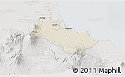 Shaded Relief 3D Map of Kab. Pasuruan, lighten, semi-desaturated