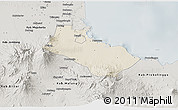 Shaded Relief 3D Map of Kab. Pasuruan, semi-desaturated