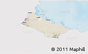 Shaded Relief 3D Map of Kab. Pasuruan, single color outside