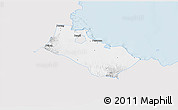 Silver Style 3D Map of Kab. Pasuruan, single color outside