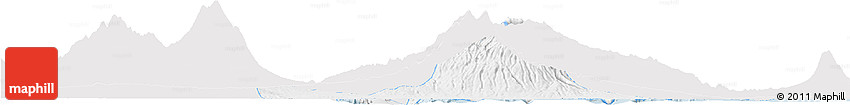 Silver Style Horizon Map of Kab. Pasuruan, single color outside