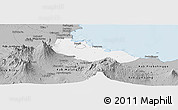 Gray Panoramic Map of Kab. Pasuruan