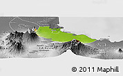 Physical Panoramic Map of Kab. Pasuruan, desaturated