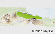 Physical Panoramic Map of Kab. Pasuruan, lighten