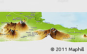 Physical Panoramic Map of Kab. Pasuruan