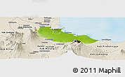Physical Panoramic Map of Kab. Pasuruan, shaded relief outside