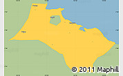 Savanna Style Simple Map of Kab. Pasuruan, single color outside