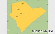 Savanna Style Simple Map of Kab. Ponorogo, single color outside
