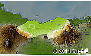 Physical 3D Map of Kab. Probolinggo, darken
