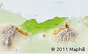 Physical 3D Map of Kab. Probolinggo, lighten