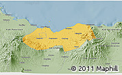 Savanna Style 3D Map of Kab. Probolinggo