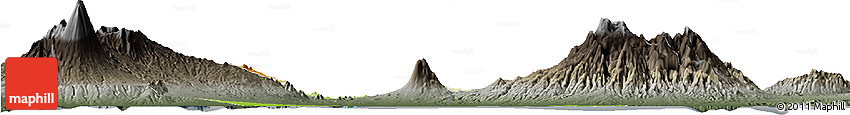 Physical Horizon Map of Kab. Probolinggo, darken, semi-desaturated