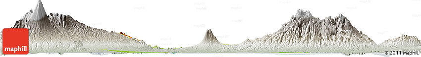 Physical Horizon Map of Kab. Probolinggo, lighten, semi-desaturated