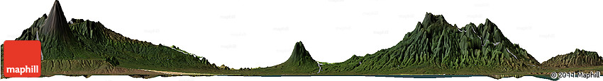 Satellite Horizon Map of Kab. Probolinggo, darken
