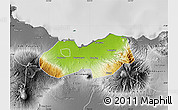 Physical Map of Kab. Probolinggo, desaturated