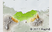 Physical Map of Kab. Probolinggo, lighten, semi-desaturated