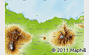 Physical Map of Kab. Probolinggo