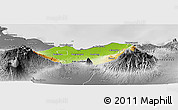 Physical Panoramic Map of Kab. Probolinggo, desaturated