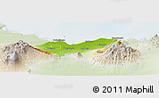 Physical Panoramic Map of Kab. Probolinggo, lighten