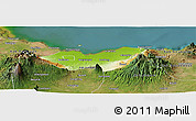 Physical Panoramic Map of Kab. Probolinggo, satellite outside