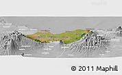 Satellite Panoramic Map of Kab. Probolinggo, lighten, desaturated