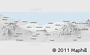 Silver Style Panoramic Map of Kab. Probolinggo