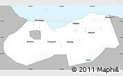 Gray Simple Map of Kab. Probolinggo, single color outside