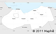 Silver Style Simple Map of Kab. Probolinggo