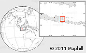Blank Location Map of Kab. Sidoarjo, highlighted country