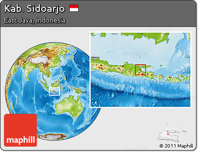 Physical Location Map of Kab. Sidoarjo