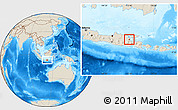 Shaded Relief Location Map of Kab. Sidoarjo