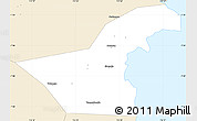 Classic Style Simple Map of Kab. Sidoarjo
