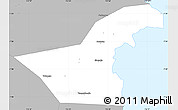 Gray Simple Map of Kab. Sidoarjo