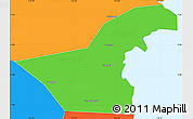 Political Simple Map of Kab. Sidoarjo