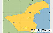 Savanna Style Simple Map of Kab. Sidoarjo