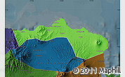 Political Map of Kab. Situbondo, darken