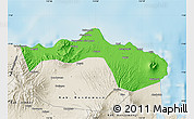 Political Map of Kab. Situbondo, shaded relief outside