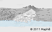 Gray Panoramic Map of Kab. Trenggalek