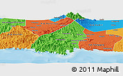 Political Panoramic Map of Kab. Trenggalek