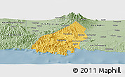 Savanna Style Panoramic Map of Kab. Trenggalek