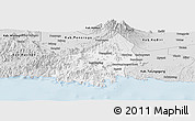 Silver Style Panoramic Map of Kab. Trenggalek