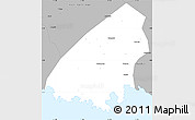 Gray Simple Map of Kab. Trenggalek