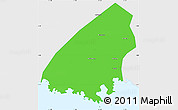 Political Simple Map of Kab. Trenggalek, single color outside
