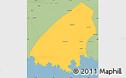 Savanna Style Simple Map of Kab. Trenggalek