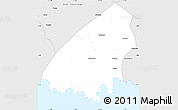 Silver Style Simple Map of Kab. Trenggalek