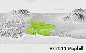 Physical Panoramic Map of Kab. Tulungagung, lighten, desaturated