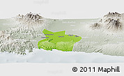Physical Panoramic Map of Kab. Tulungagung, lighten, semi-desaturated