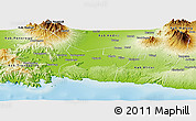 Physical Panoramic Map of Kab. Tulungagung