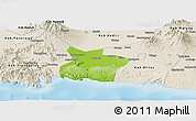 Physical Panoramic Map of Kab. Tulungagung, shaded relief outside